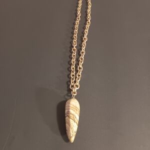 Chic Gold-Tone Pendant Necklace
